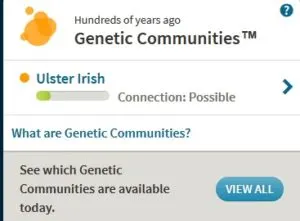 Ulster Irish Genetic Community