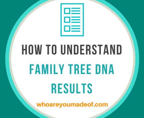 How to understand family tree DNA results