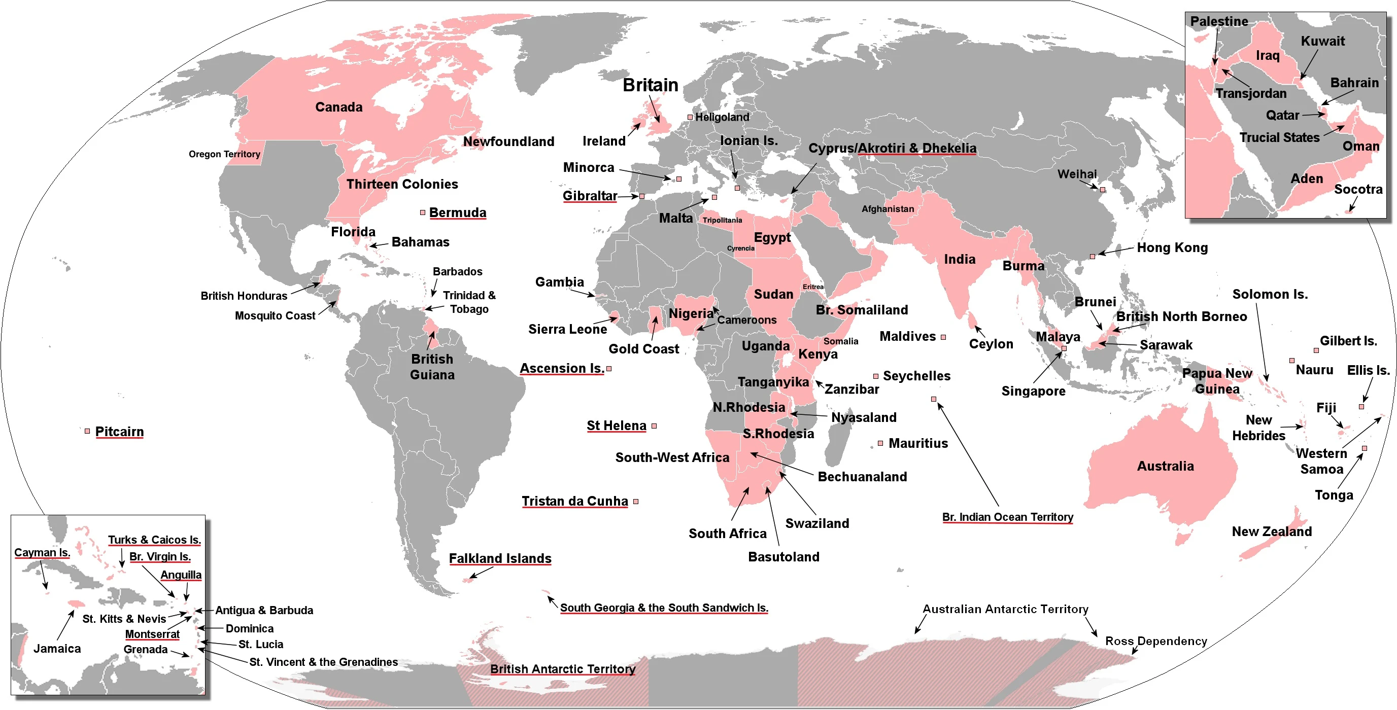 The British Empire at the height of rule, and how British DNA was spread around the world
