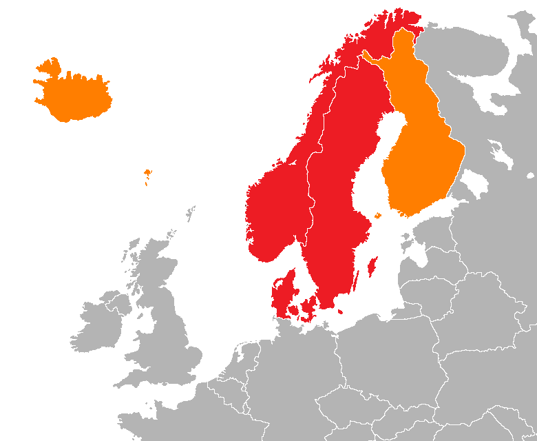 Where is the Scandinavia DNA ethnicity located?