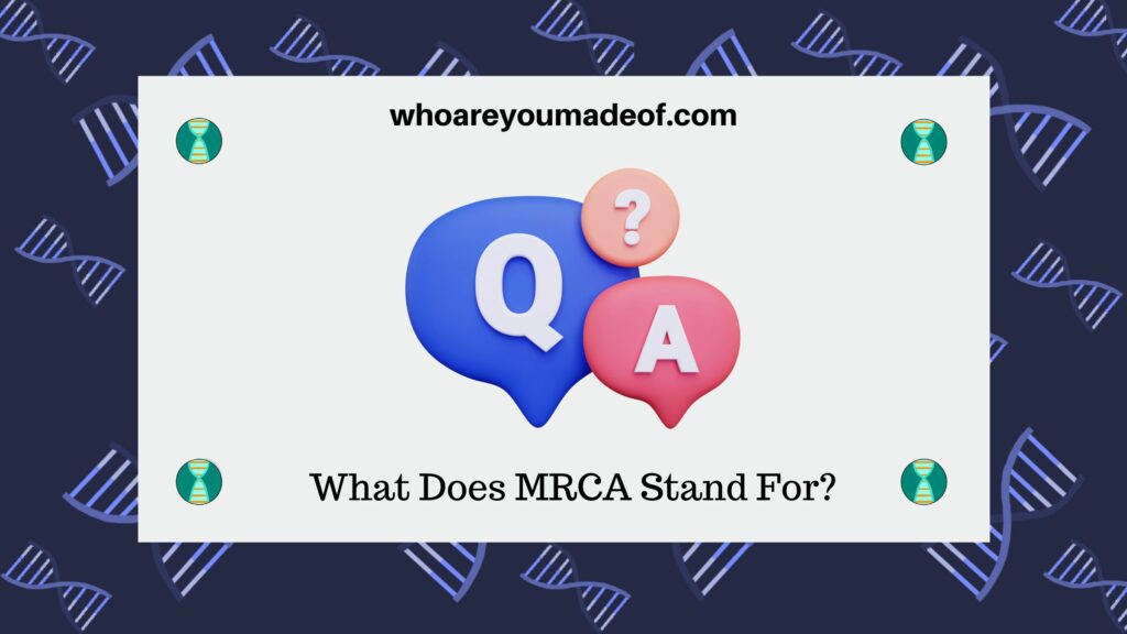 What Does MRCA Stand For