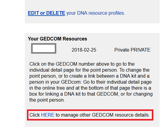 how to delete my gedcom from gedmatch