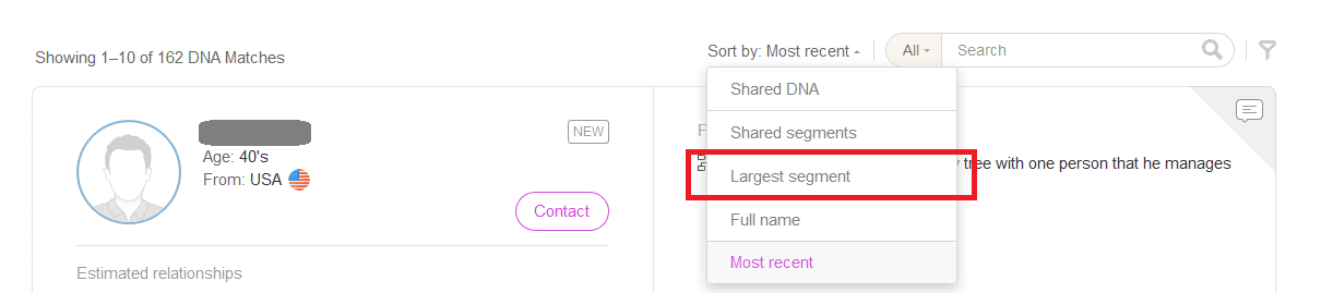 How to correct for endogamy on My Heritage DNA