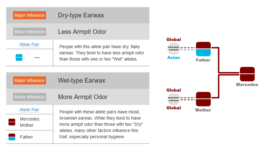 Gene Heritage can tell you possibly if you have smelly armpits