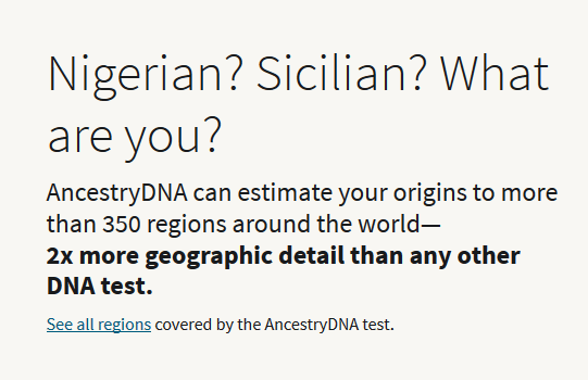 What does Ancestry DNA promise?