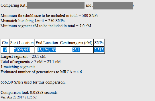 Which gedmatch information to include for DNA Painter