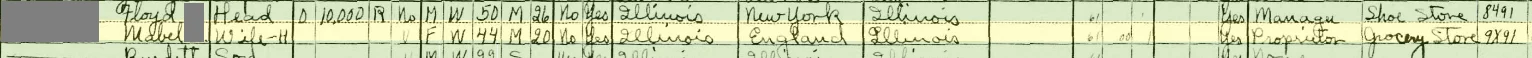 Great-great grandmother listed as a proprietor on census