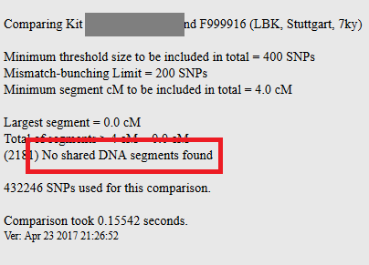 How to interpet a matching segment with an archaic kit on gedmatch