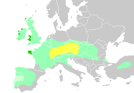 Celtic expansion in Europe and influence on DNA of region