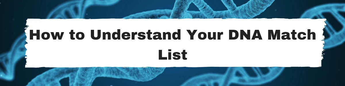 How to Understand Your DNA Match List
