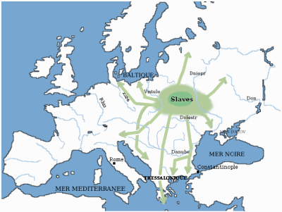 Where did Eastern Europe and Russian DNA come from