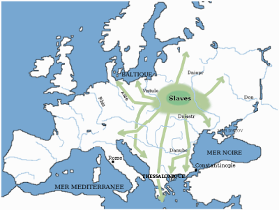 hvor kom Østeuropa og russisk DNA fra