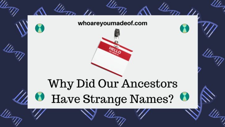 Why Did Our Ancestors Have Strange Names?