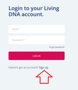 how to login to living dna