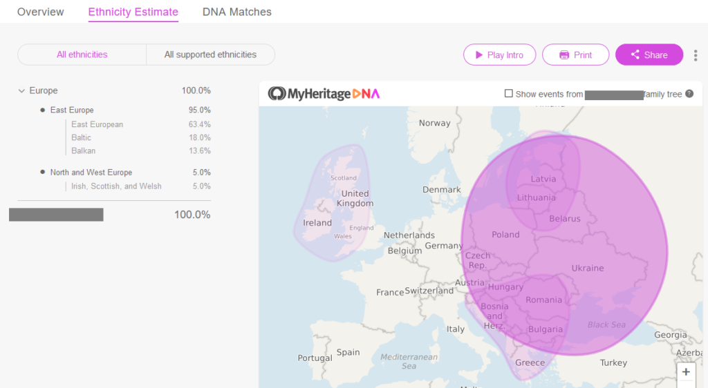 Example of my heritage dna ethnicity results