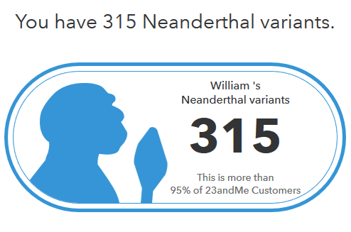 How does neanderthal show up on 23andme