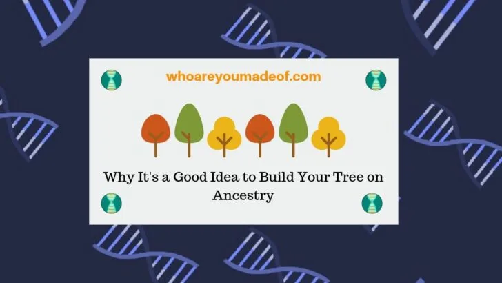 Why It's a Good Idea to Build Your Tree on Ancestry(1)