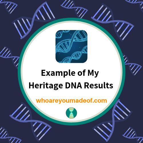 Example of My Heritage DNA Results