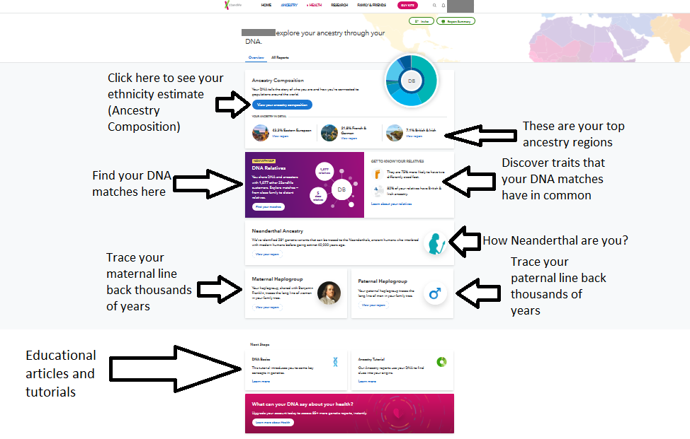 23andMe Ancestry Overview explained