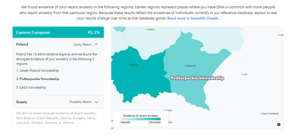 How specific can 23andMe get with ancestry results