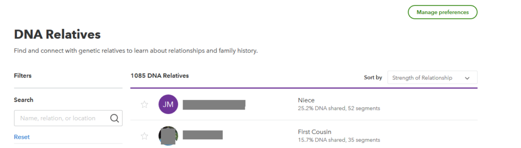 how many dna matches do you have on 23andme
