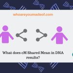 What does cM Shared Mean in DNA results_