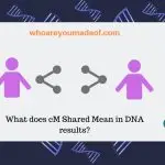 What does cM Shared Mean in DNA results_
