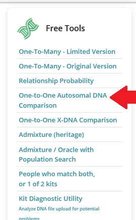 The One-to-One comparison tool on Gedmatch can tell you if you share DNA with a particular person