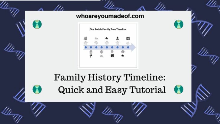 Family History Timeline Quick and Easy Tutorial