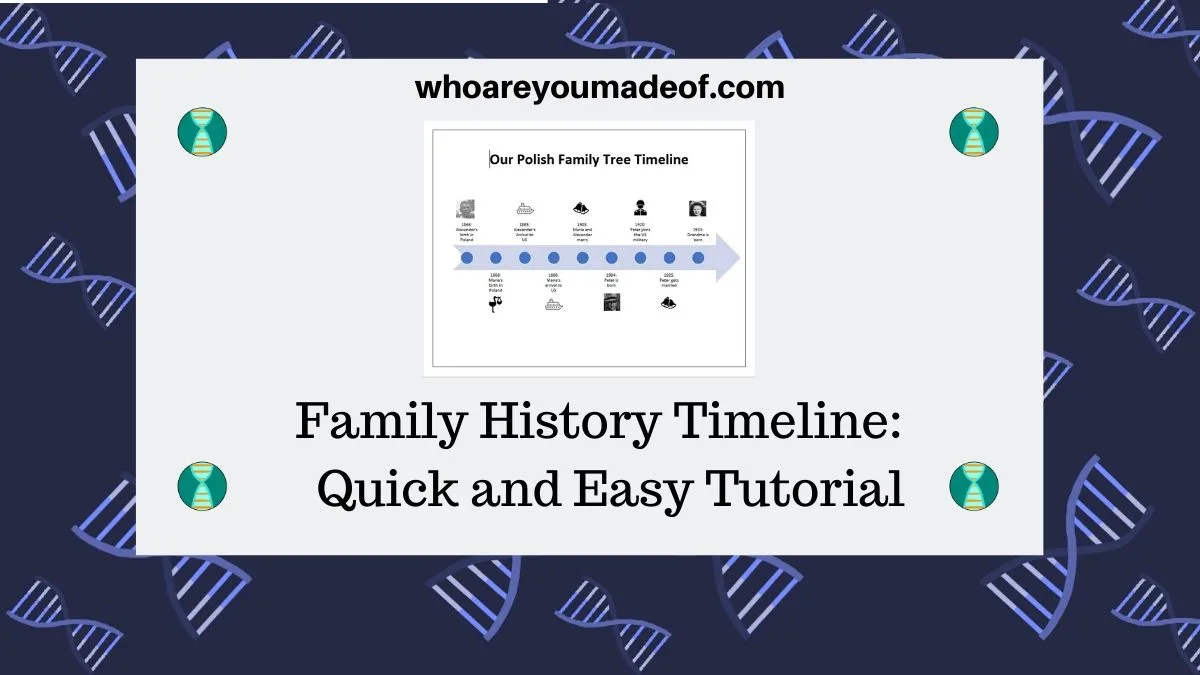 How (and Why) to Make a Genealogy Timeline