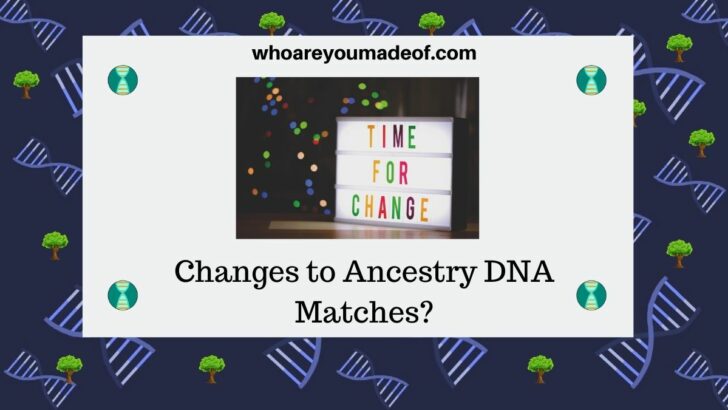 Changes to Ancestry DNA Matches