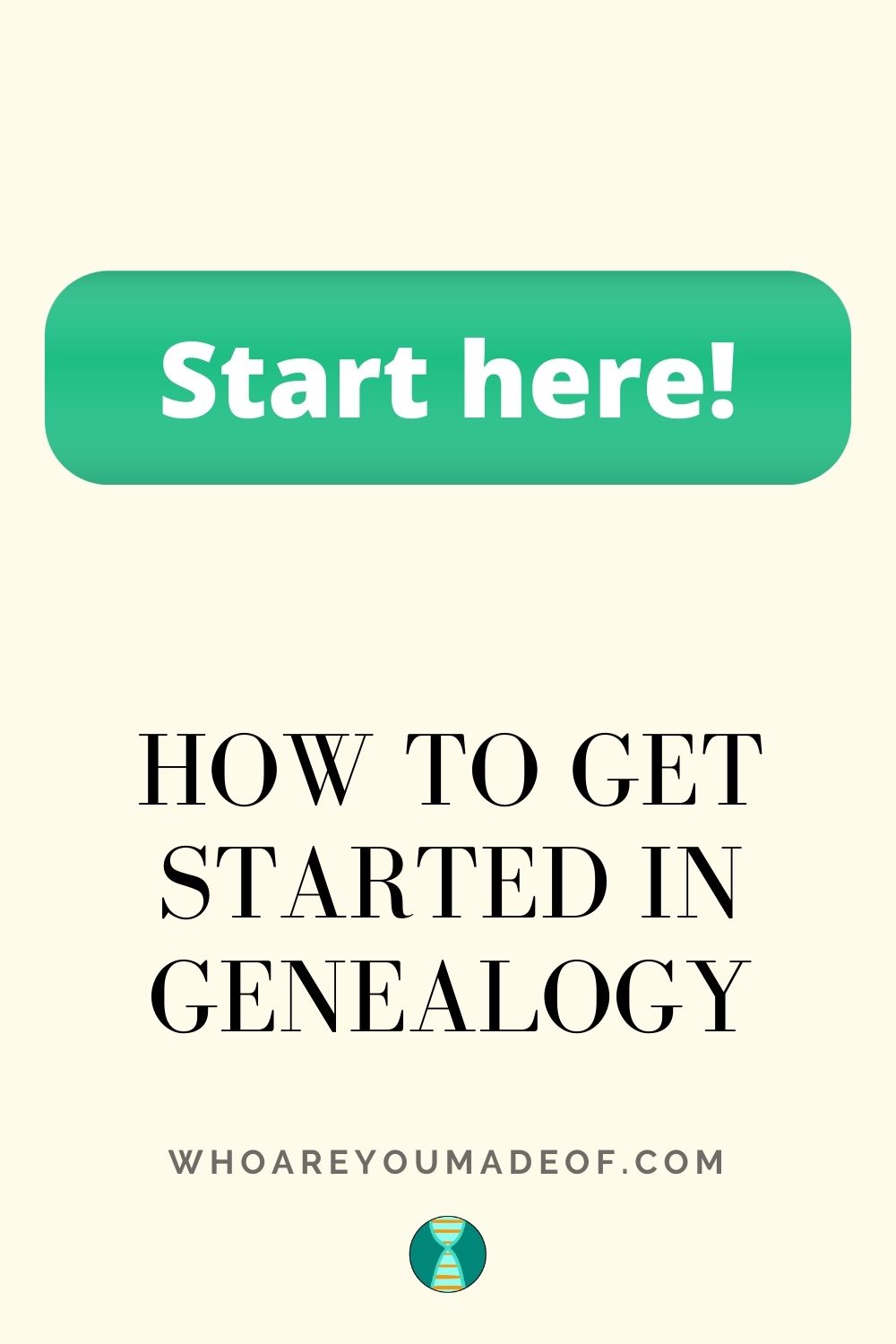 How to Get Started in Genealogy Pinterest Image