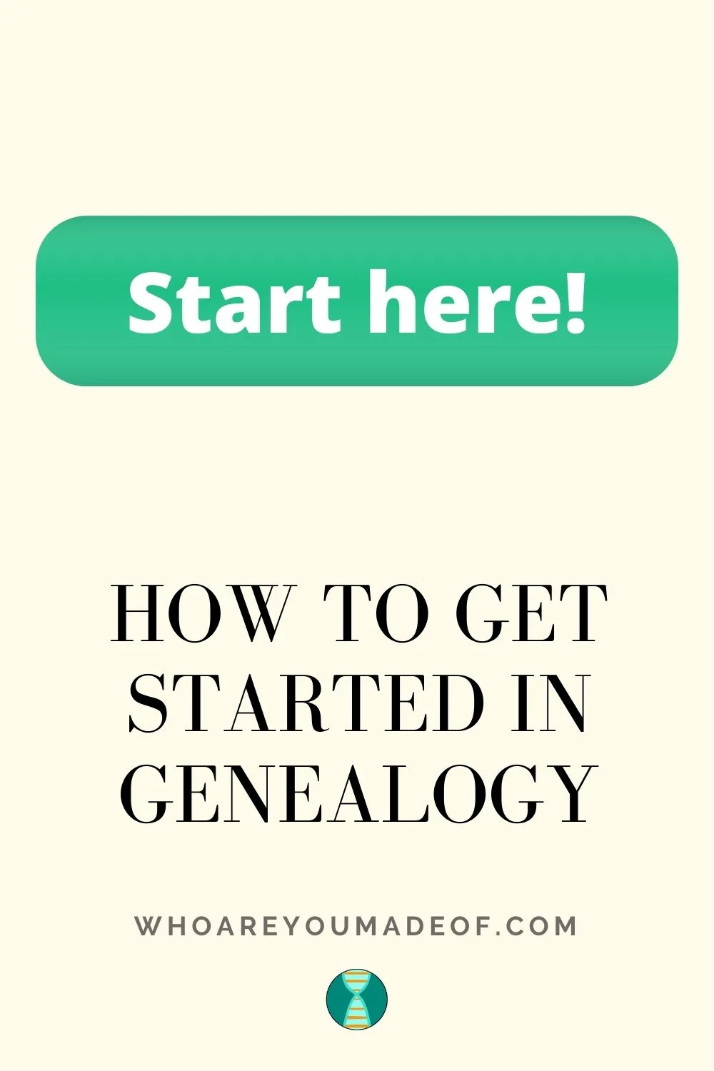 How to Get Started in Genealogy Pinterest Image