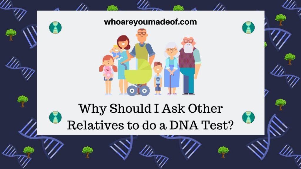 Why Should I Ask Other Relatives to do a DNA Test? Featured image with graphic of multiple generations of a family