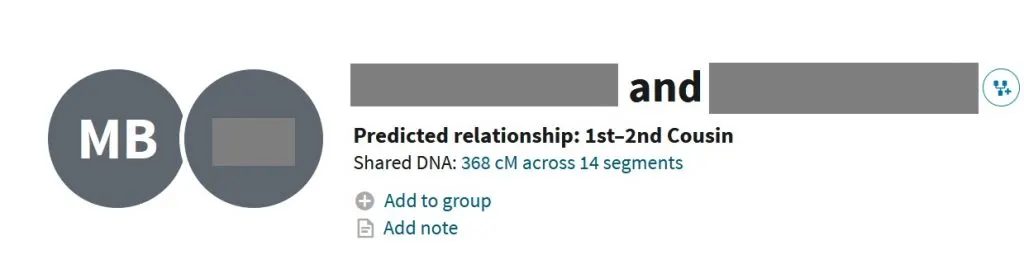 This image shows where to click on Ancestry DNA match to find the unweighted DNA information, as well as other shared DNA details.  It it a link right next to the words "Shared DNA" located on the DNA match profile