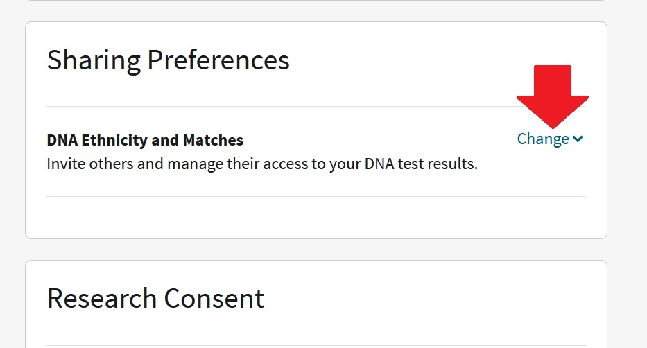 To the right of the text "DNA ethnicity and matches" you can click on the "Change" link to expand your Sharing Preferences options and add someone to view your DNA results