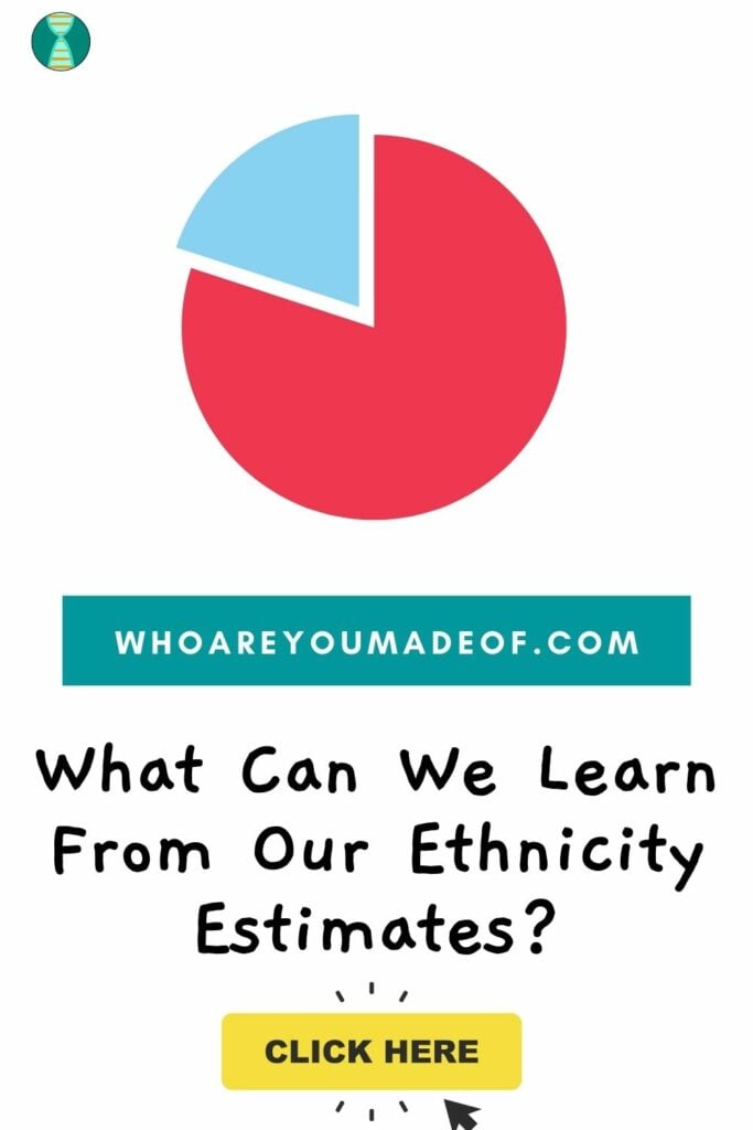 Pin title of "What Can We Learn From Our Ethnicity Estimates?" as well as a graphic of a pie chart on a white background