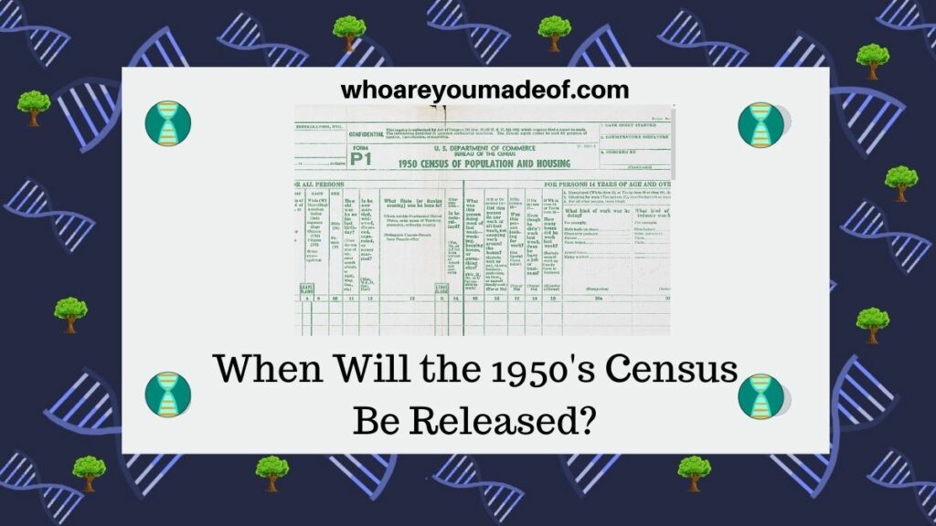 When Will the 1950's Census Be Released