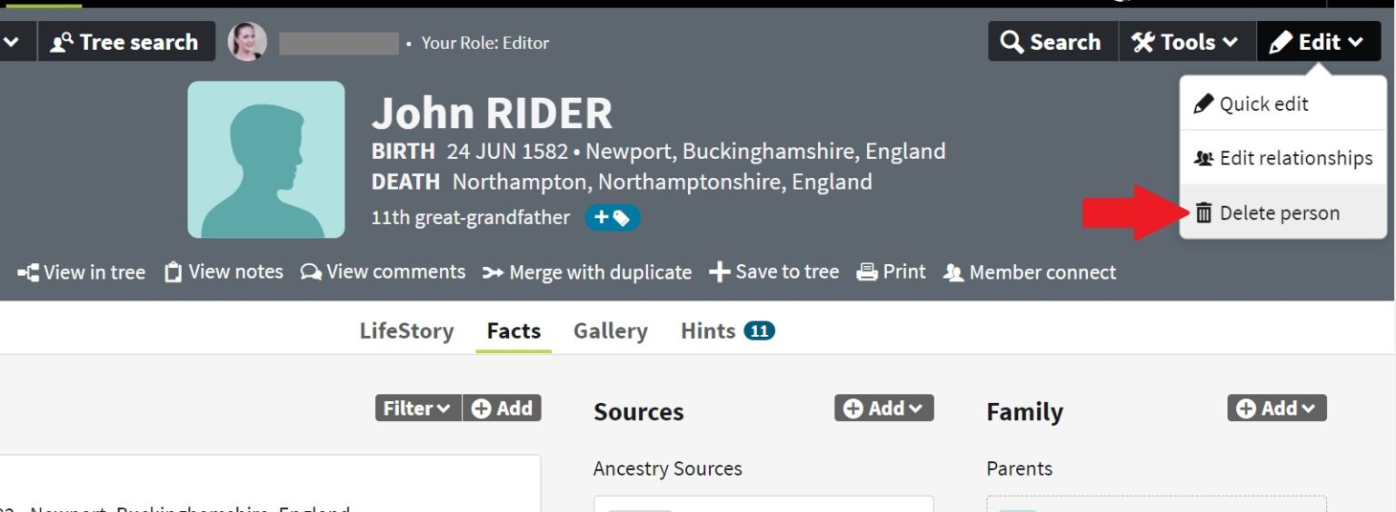 How To Delete Someone From Your Tree On Ancestry Who Are You Made Of 