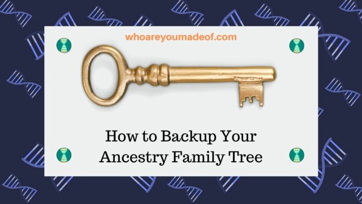 How to Backup Your Ancestry Family Tree