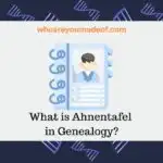 What is ahnentafel in Genealogy