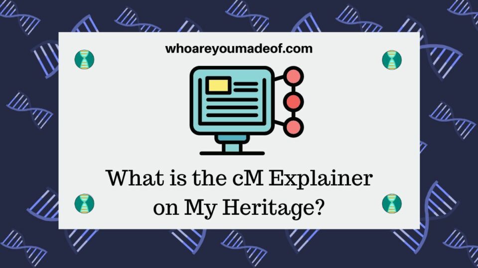What is the cM Explainer on MyHeritage? - Who are You Made Of?