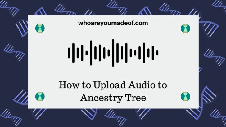 How to Upload Audio to Ancestry Tree