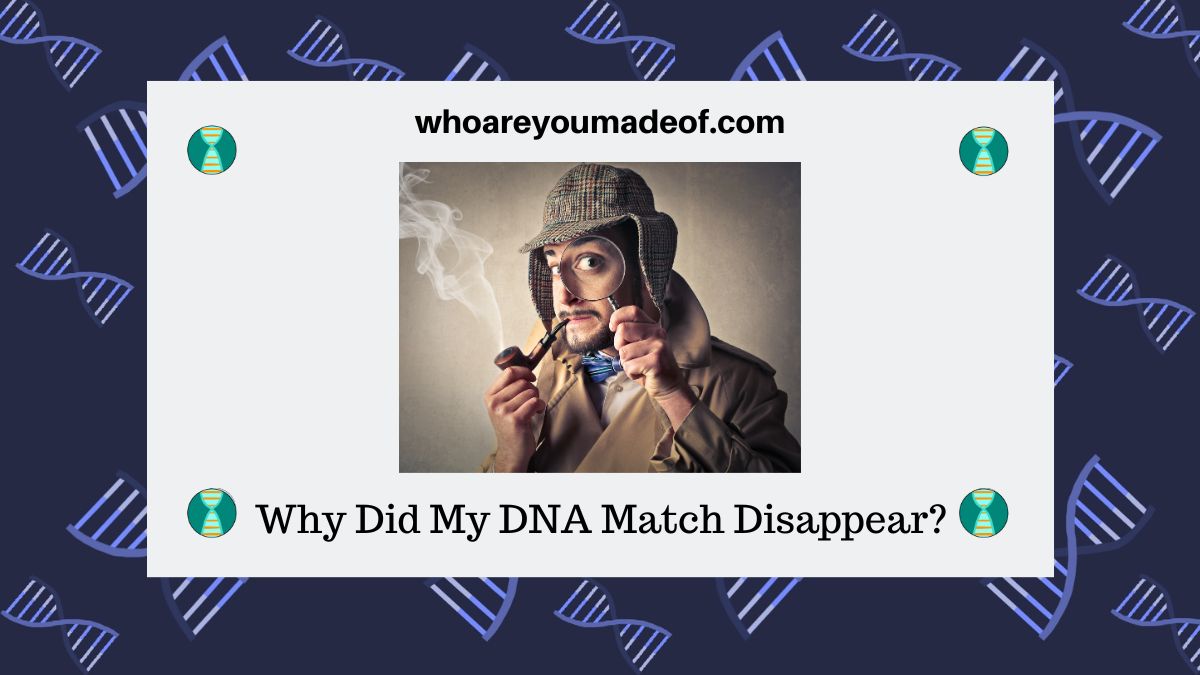 Why Did My DNA Match Disappear? Who are You Made Of?
