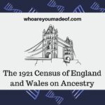 The 1921 Census of England and Wales on Ancestry