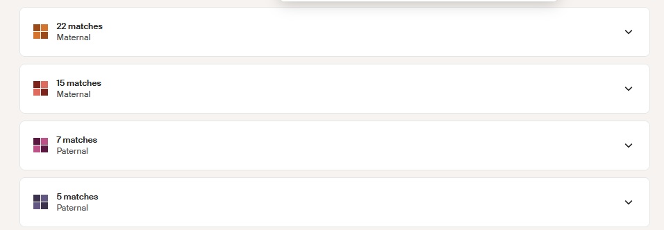 Example of how many clusters you might have on Ancestry