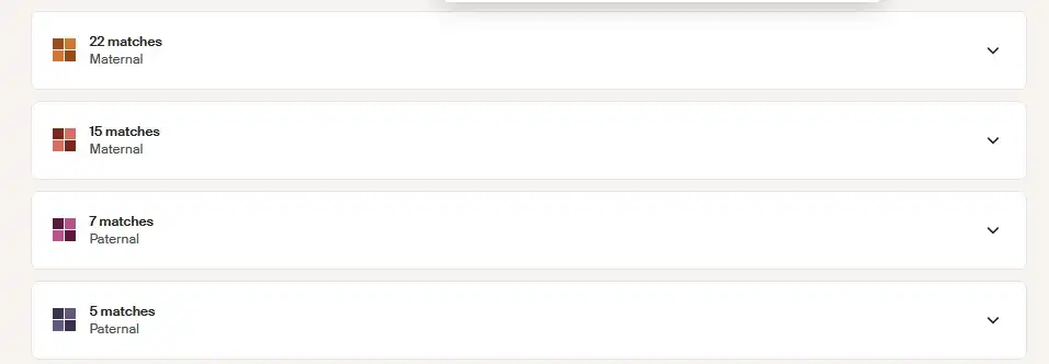 Example of how many clusters you might have on Ancestry